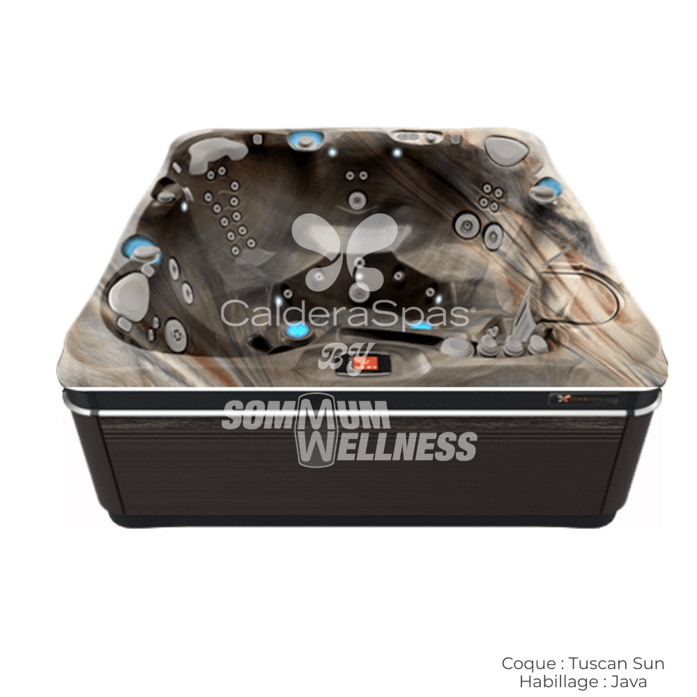 spa 6 places Caldera Utopia Tahitian en finition Tuscan Sun avec habillage Java – spa hydrothérapie de luxe