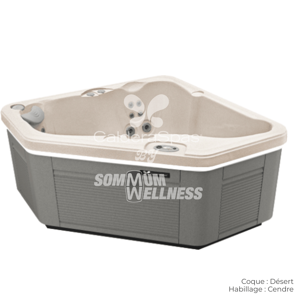 spa Caldera Vacanza Aventine 2 places coque Desert habillage Cendre spa angle