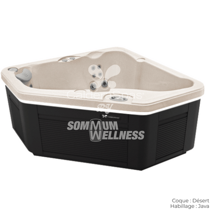 spa Caldera Vacanza Aventine 2 places coque Desert habillage Java spa angle compact