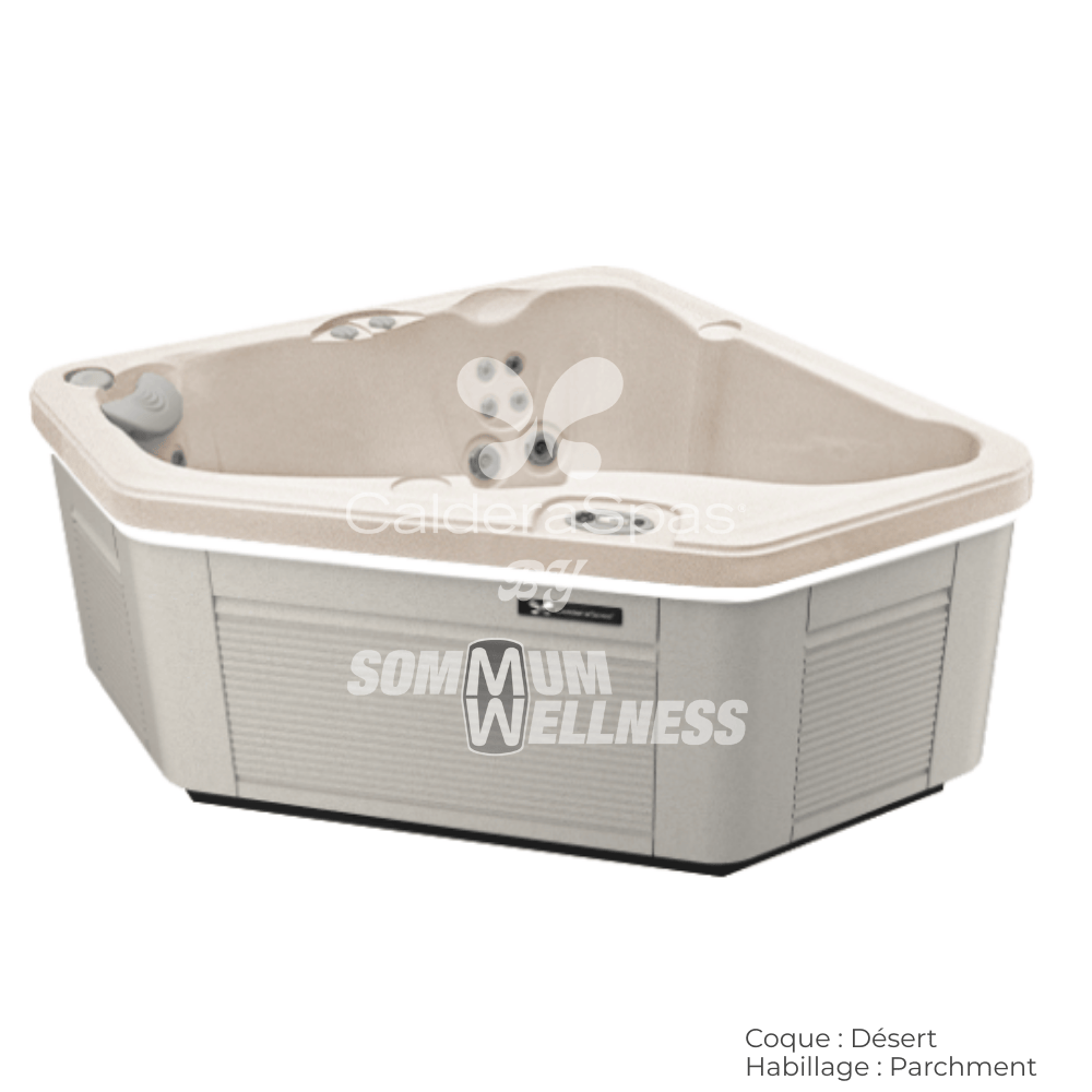spa Caldera Vacanza Aventine 2 places coque Desert habillage Parchment spa compact