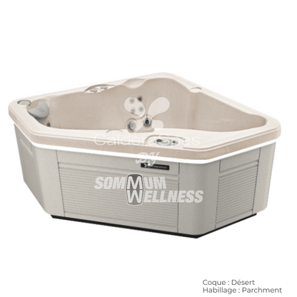 spa Caldera Vacanza Aventine 2 places coque Desert habillage Parchment spa compact