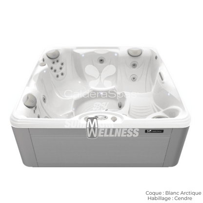 spa Caldera Vacanza Capitolo 5 places coque Blanc Arctique habillage Cendre spa exterieur