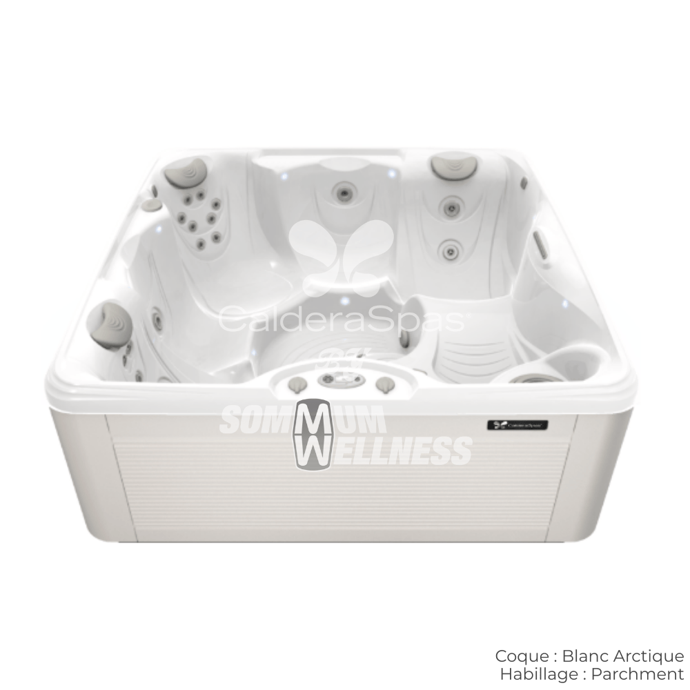 spa Caldera Vacanza Capitolo 5 places coque Blanc Arctique habillage Parchment spa exterieur