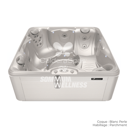 spa Caldera Vacanza Capitolo 5 places coque Blanc Perle habillage Parchment spa exterieur