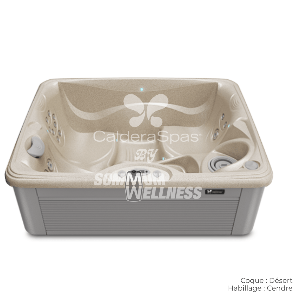spa Caldera Vacanza Celio 3 places coque Desert habillage Cendre spa compact
