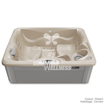 spa Caldera Vacanza Celio 3 places coque Desert habillage Cendre spa compact