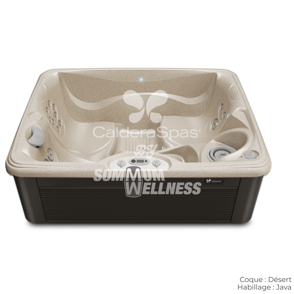spa Caldera Vacanza Celio 3 places coque Desert habillage Java spa exterieur compact