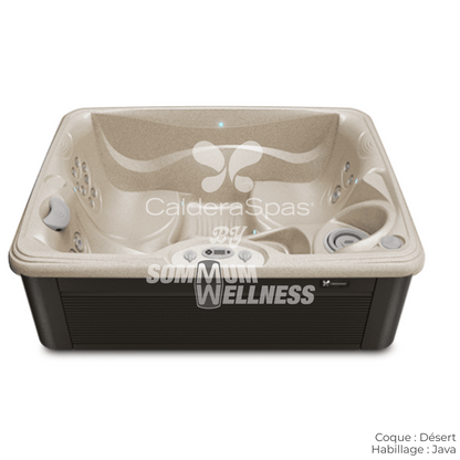 spa Caldera Vacanza Celio 3 places coque Desert habillage Java spa exterieur compact