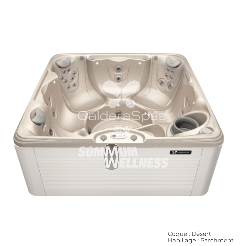spa Caldera Vacanza Marino 6 places coque Desert habillage Parchment 35 jets massage