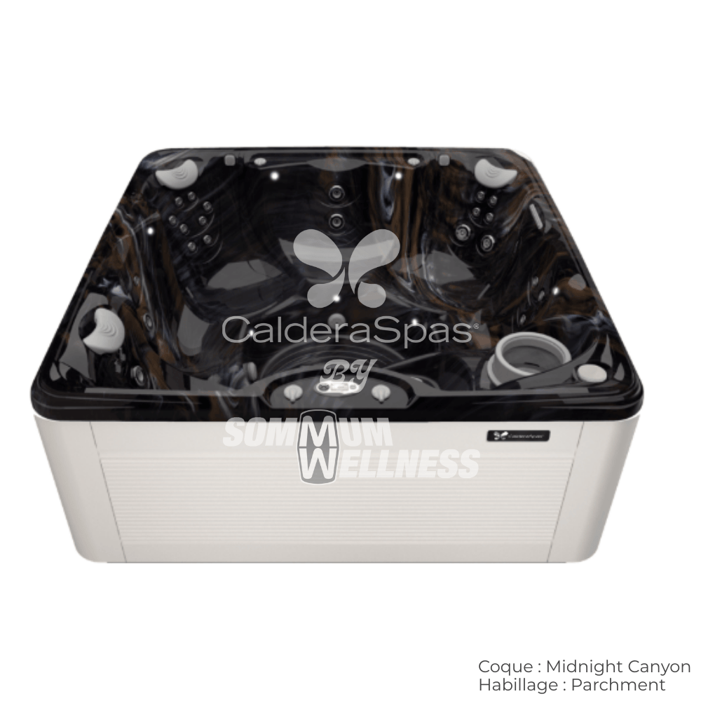spa Caldera Vacanza Marino 6 places coque Midnight Canyon habillage Parchment spa contemporain