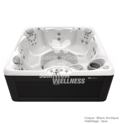 Spa Caldera Vacanza Palatino coque Blanc Arctique habillage Java 45 jets hydrotherapie 6 places