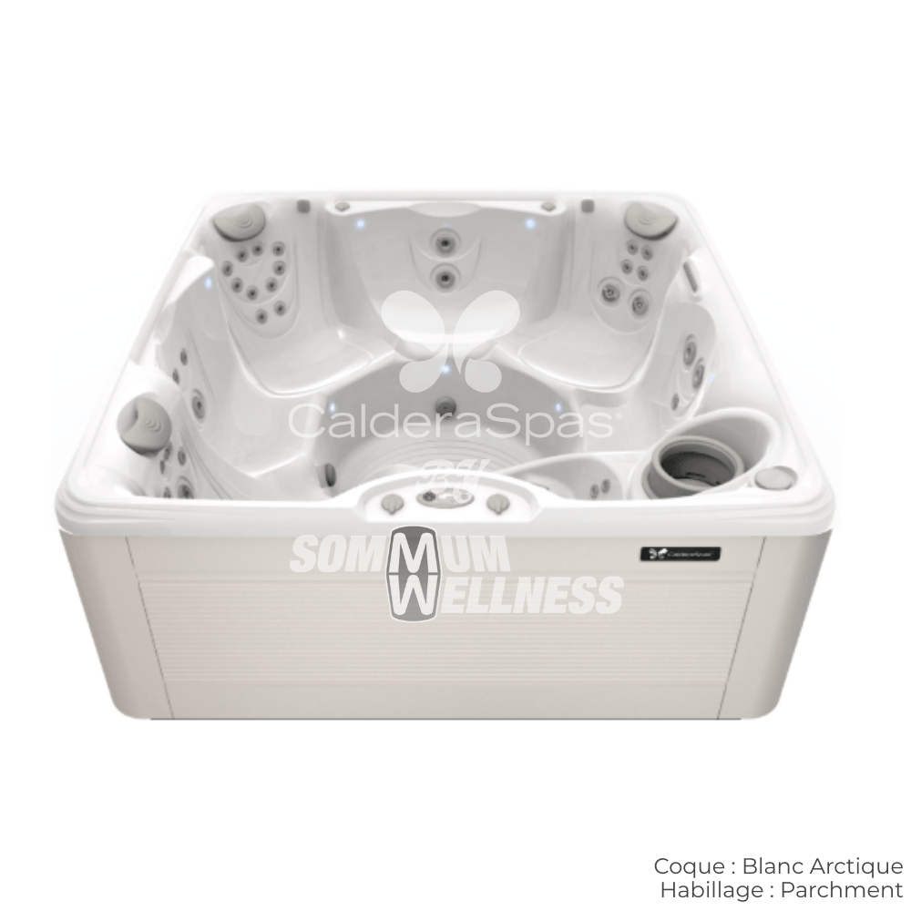 Spa Caldera Vacanza Palatino coque Blanc Arctique habillage Parchment hydrotherapie