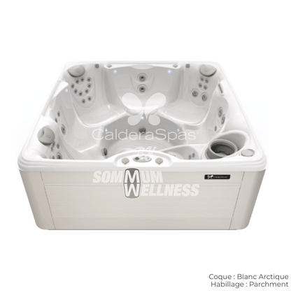 Spa Caldera Vacanza Palatino coque Blanc Arctique habillage Parchment hydrotherapie