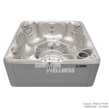 Spa Caldera Vacanza Palatino coque Blanc Perle habillage Cendre spa 6 places