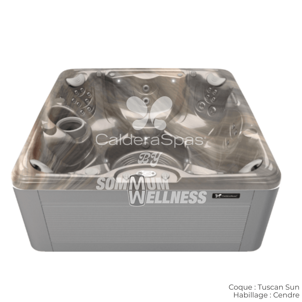 spa Caldera Vacanza Vanto 7 places coque Tuscan Sun habillage Cendre spa exterieur